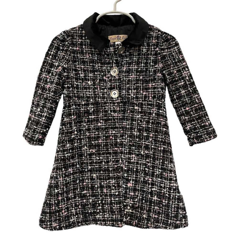 Quilted style dress coat size 24M elegant holiday